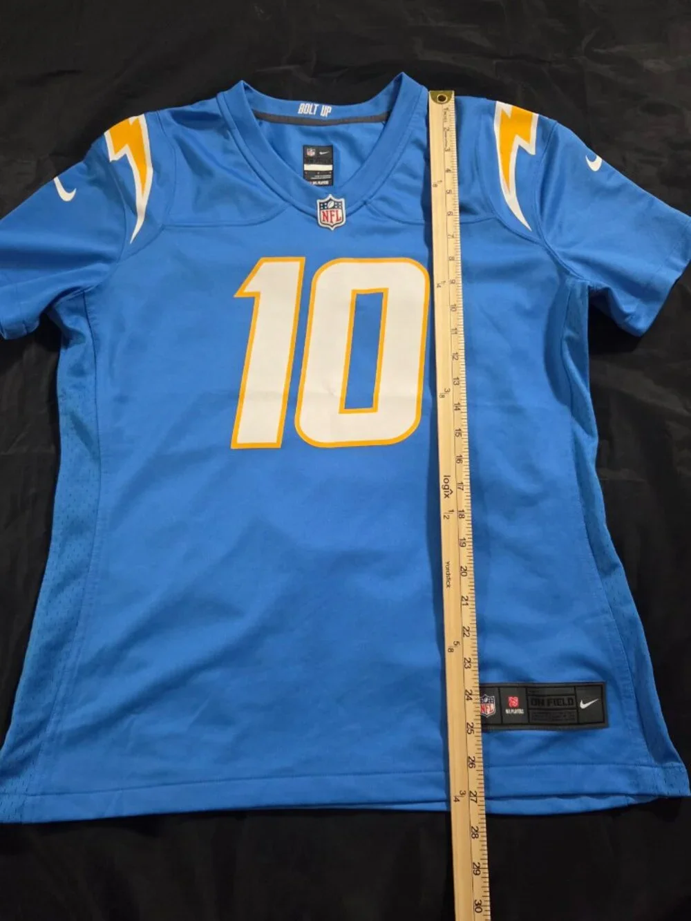 Nike Justin Herbert #10 Los Angeles Chargers Jersey Women's Size Large Blue NFL
